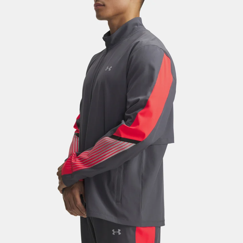 Under Armour Grey Men's Velociti Storm Running Jacket for Men | Best Price UAE